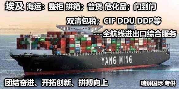 埃及專線 埃及海運(yùn)船期查詢 埃及空運(yùn)貨物追蹤 埃及海空聯(lián)運(yùn)雙清包稅門(mén)到門(mén)